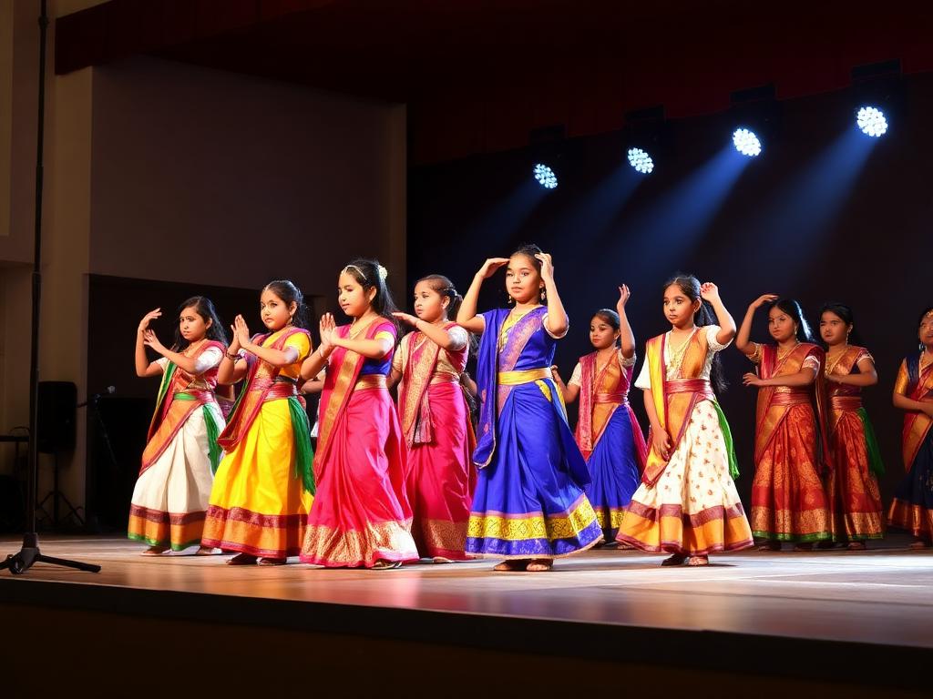 Students performing at a cultural programme
